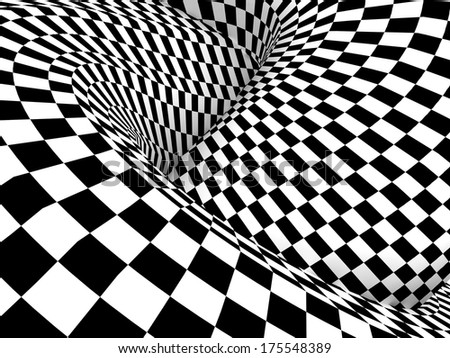 Checkered texture 3d background. Abstract. Design concept - stock photo