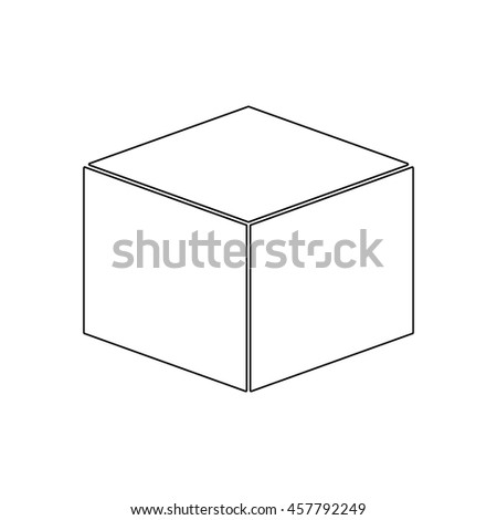 Big Box Icon Outline Illustration Big Stock Vector 560342119 - Shutterstock