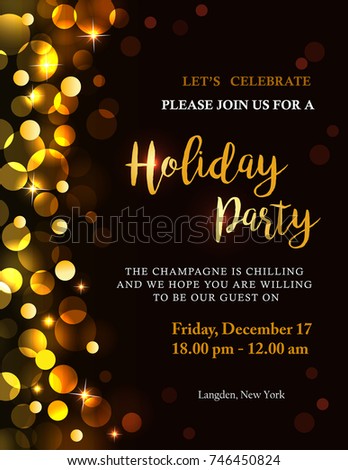 holiday party invitation background
