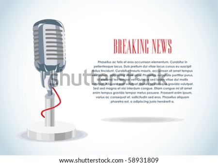 Business Conference Poster Design Template Microphone 