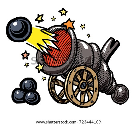 Cannon Fire Stock Vectors, Images & Vector Art | Shutterstock