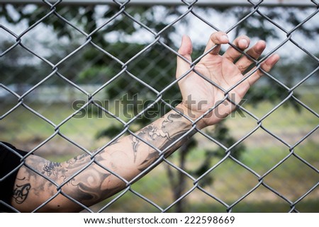 Prison Fence Tattoo Prison Fence Tattoo