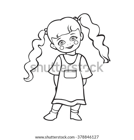 Cute Baby Girl Smiling Cute Baby Stock Vector 378846127 - Shutterstock