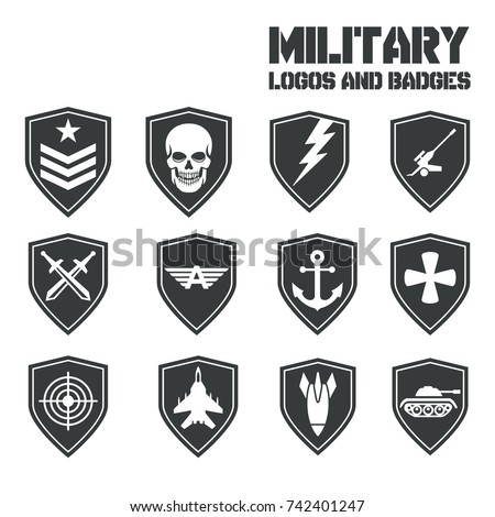 Military Symbol Icons Logos Special Forces Stock Vector 742401247 ...