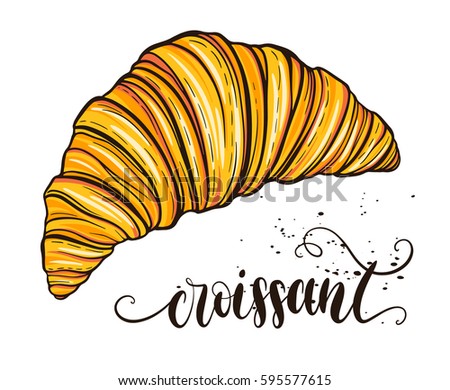 Croissant Doodle Stock Images, Royalty-Free Images & Vectors | Shutterstock