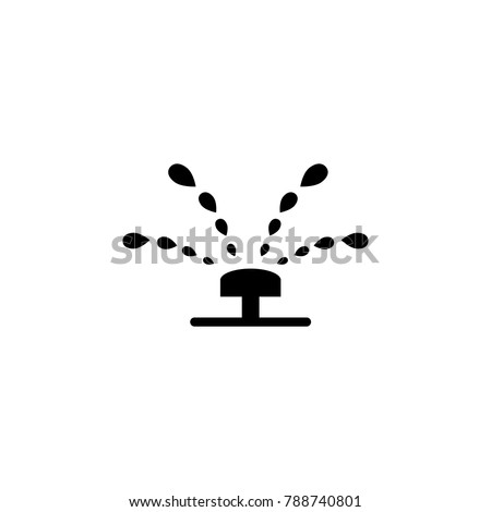 Sprinkler irrigation icon. Garden elements. Premium quality graphic design icon. Simple love icon for websites, web design, mobile app, info graphics on white background