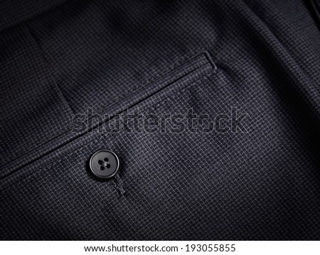 Back pocket of trousers - stock photo