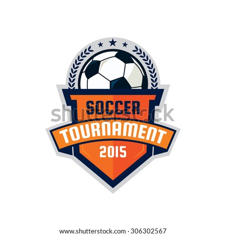 Football Logo Design Soccer Shield Vector Stock Vector 306302567 ...