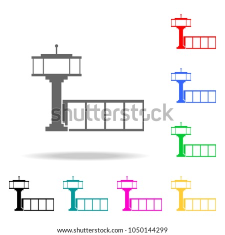 tower at the airport icon. Elements of Airport multi colored icons. Premium quality graphic design icon. Simple icon for websites, web design, mobile app, info graphics on white background