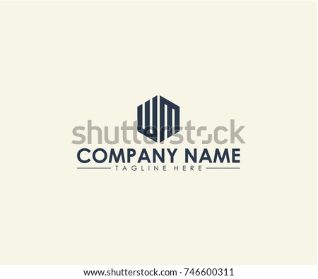 WM Logo Design Stock Vector 746600311 - Shutterstock