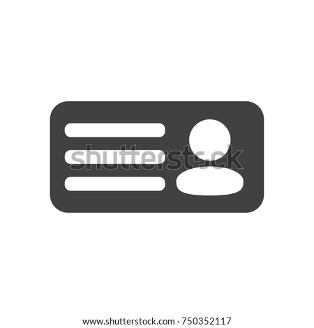 place business name cards concept account stock vector 750352117 place card account