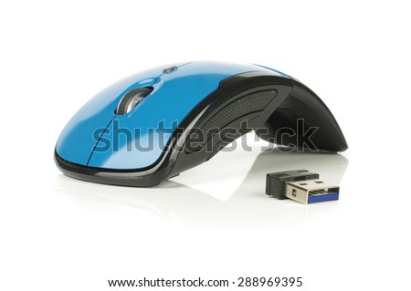 Foldable modern arc mouse isolated on the white background