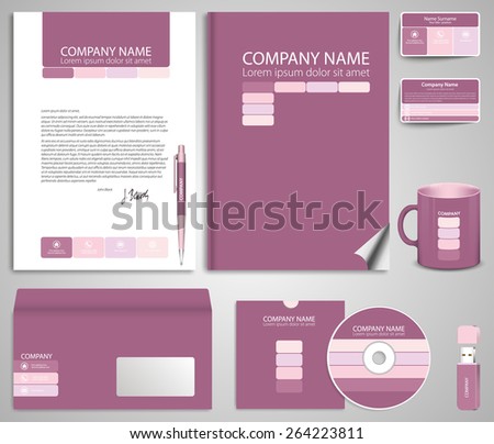 business style corporate identity template 7 stock vector business style corporate identity template 7 stock vector, Presentation templates