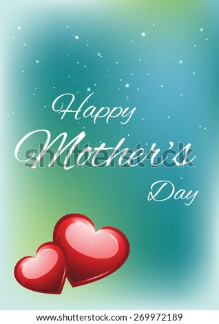 stock vector mother s day flyer brochure magazine cover template colorful background 269972189