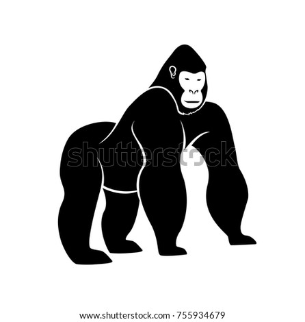 Gorilla Silhouette Stock Images, Royalty-Free Images & Vectors ...