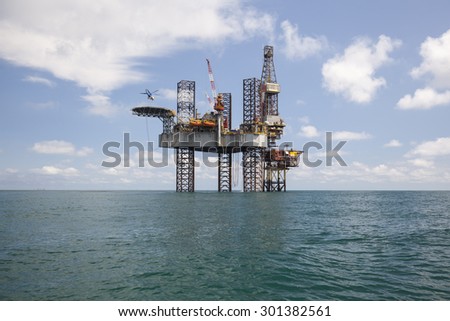 Offshore Jack Rig Middle Sea Sunset Stock Photo 539854030 - Shutterstock