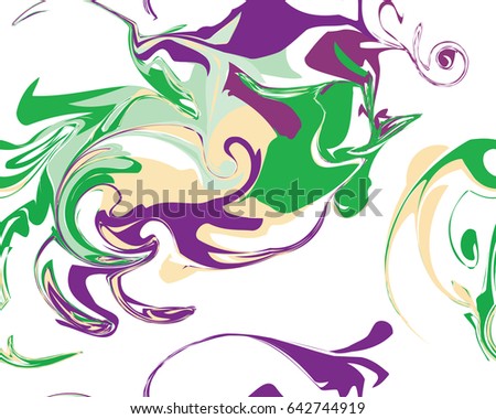 Mardi Gras seamless line marble pattern, Vector illustration. Ideal for wallpaper, patterns, web page background, textiles, holiday greeting cards.