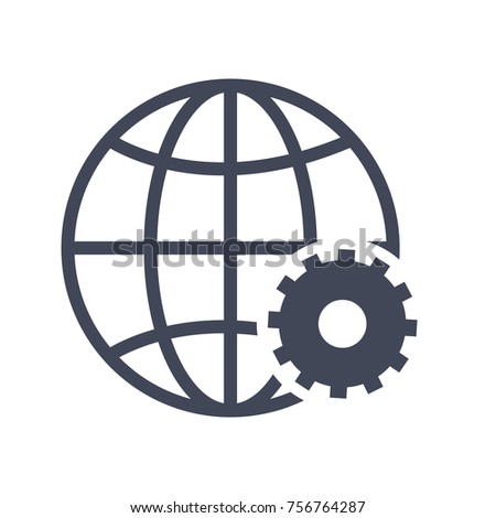 Global Services Icon Stock Vector 756764287 - Shutterstock