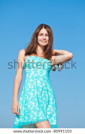 Laughing Girl Hides Her Naked Breast Stock Photo (Edit Now 