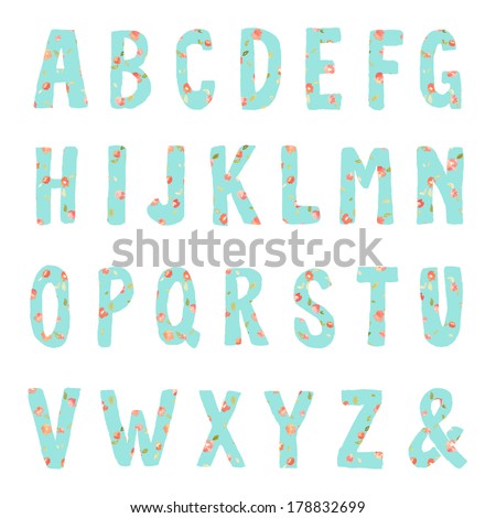 Digital scrapbook alphabet Stock Photos, Images, & Pictures | Shutterstock