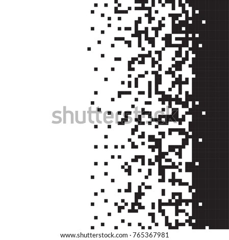 Pixel Abstract Mosaic Background Gradient Design Stock Vector 461057845