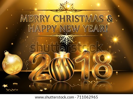 Happy New Year Dog 2018 Red Stock Illustration 743828140 