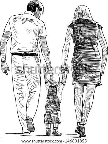  Family Drawing Stock Images Royalty-Free Images Vectors Shutterstock