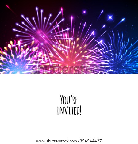 universal invitation card template design fireworks stock invitation editor free download