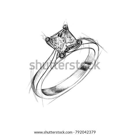 Diamond Ring Sketch Stock Images, Royalty-Free Images & Vectors ...