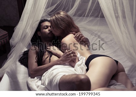 Man And Woman In Bed Making Love Man And Woman In Bed Making Love