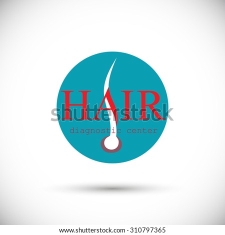 Vector Round Logo Hair Follicle Diagnostic Stock Vector 310797401 ...