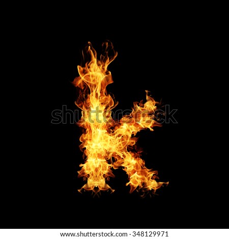 K Fire Isolated Letter Stock Photos, Images, & Pictures | Shutterstock