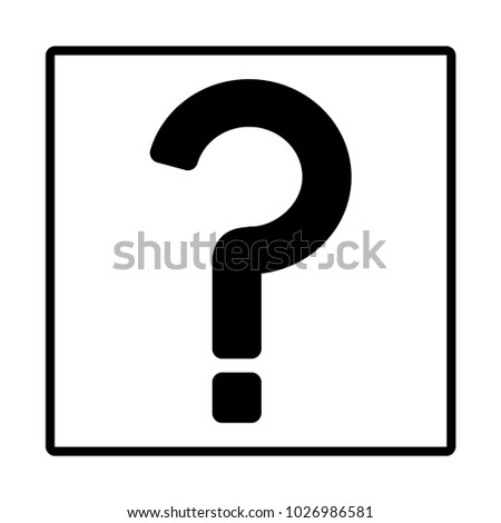 question mark sign icon help symbol faq stock vector 1026986581
