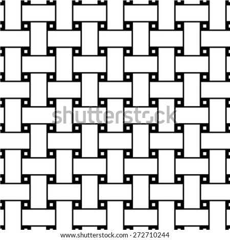 Seamless Dark Gray Woven Pattern Vector Stock Vector