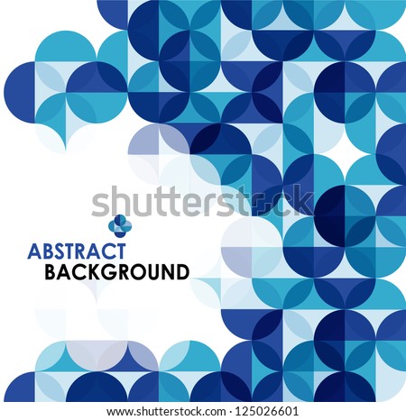 Blue modern geometrical abstract background