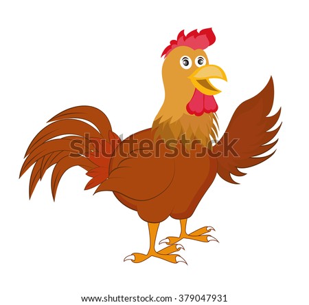 Illustrations 3 Chickens Rooster Hen Chick Stock Vector 105803237 ...