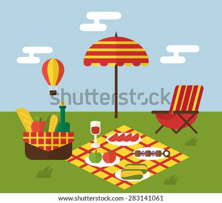 summer picnic invitation