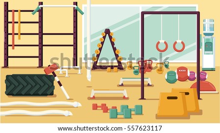 Gym 02 Stock Vector 557623117 - Shutterstock