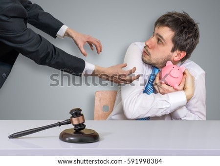 Conceito de distração, falência e execução.  Confisco de poupanças no cofrinho.