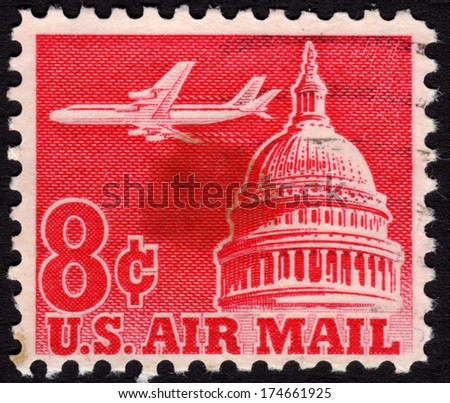 Usacirca 1962 8 Cent United States Stock Photo 176831279 - Shutterstock