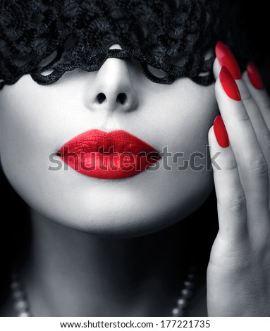 Hush Sexy Woman Finger On Her Stock Photo 158804045 - Shutterstock