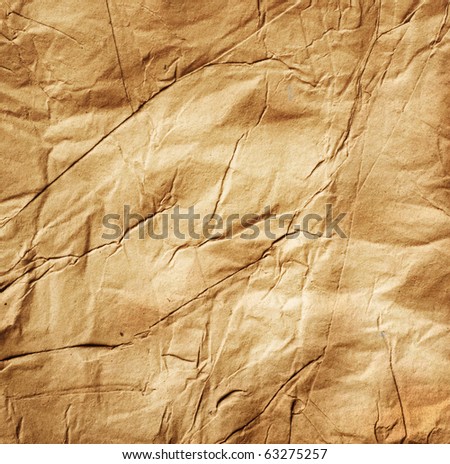 Old Crumpled Paper Stock Photo 63070702 - Shutterstock