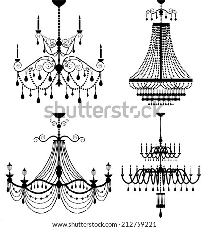 Chandelier Lamp Vector Stock Vector 212759221 - Shutterstock Chandelier Lamp Vector Stock Vector 212759221 - Shutterstock
