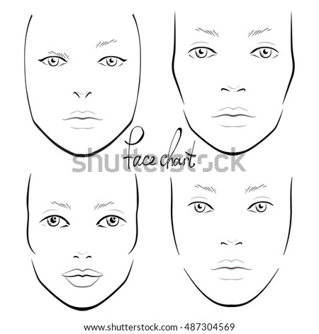 Printable Face Charts For Makeup Artists