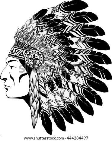 American Indian Chief Stock Vector (Royalty Free) 444284497 - Shutterstock
