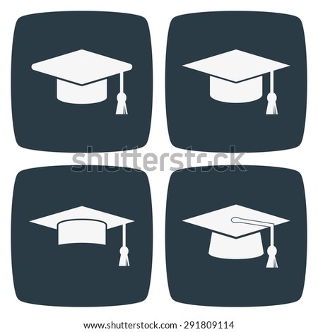 Graduation Cap Icon Stock Vector 291809114 - Shutterstock