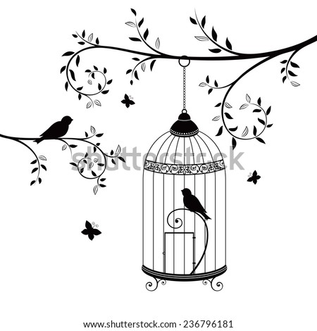 Birdcage Silhouette Stock Photos, Images, & Pictures | Shutterstock