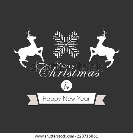 Black White Christmas Design Stock Vector 85862128 - Shutterstock
