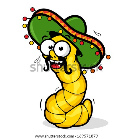 Stock Images similar to ID 117172369 - cartoon tequila worm. vector...