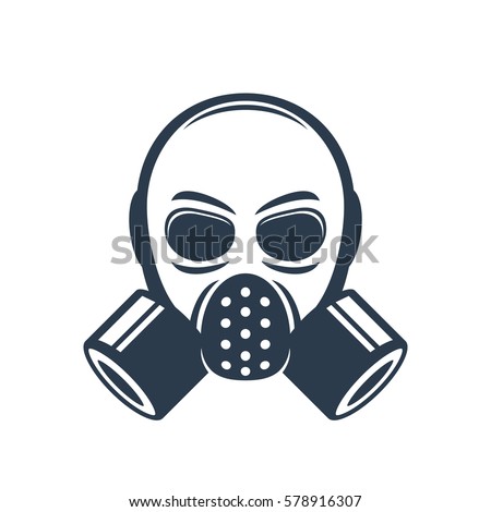 Gas Mask Vector Logo Element Stock Vector 578916307 - Shutterstock